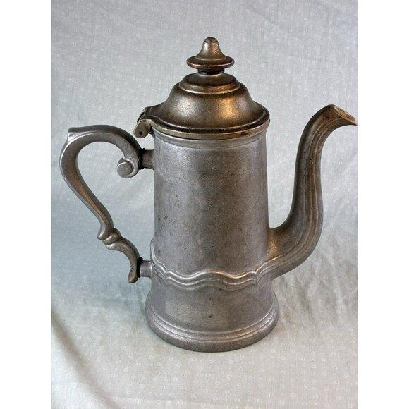 Wilton Armetale Country French VTG Coffee Teapot Pewter Look Patina - Picture 1 of 9
